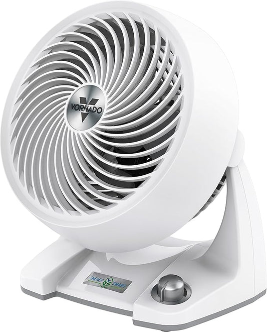 Vornado 533DC Energy Smart Small Air Circulator Fan with Variable Speed Control, White