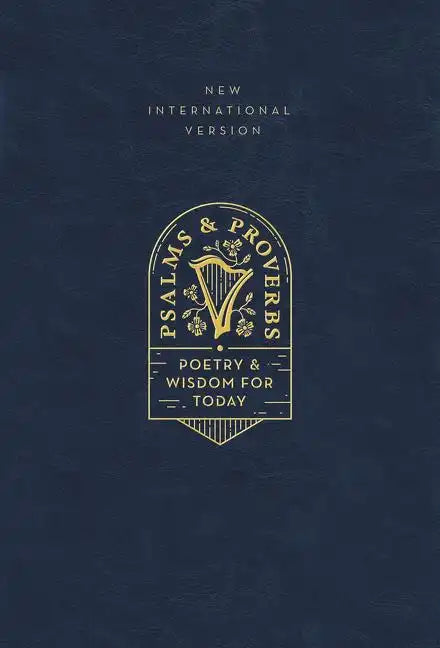 Niv, Psalms and Proverbs, Leathersoft Over Board, Navy, Comfort Print: Poetry and Wisdom for Today - Hardcover