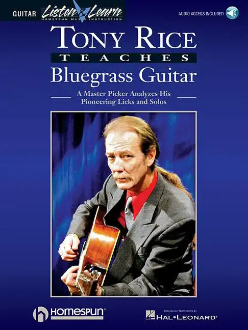 Tony Rice Teaches Bluegrass Guitar Book/Online Audio - Paperback