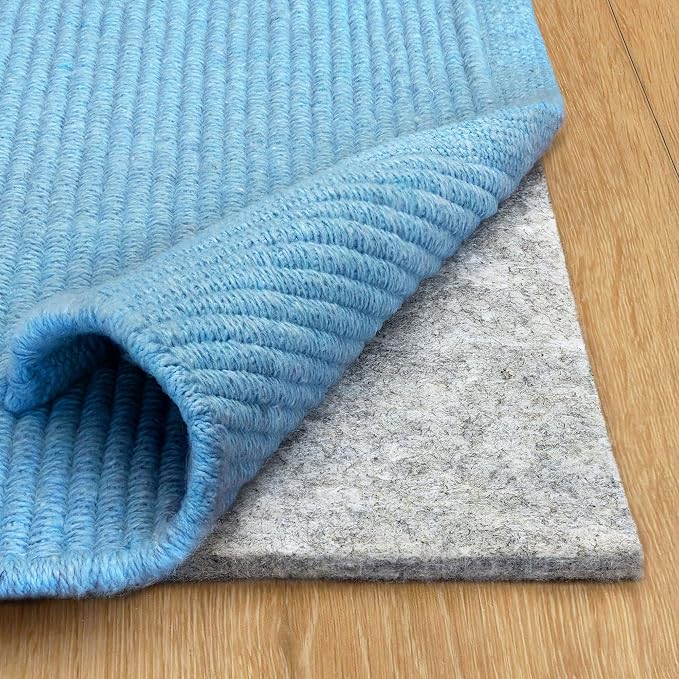 RUGPADUSA - Basics - 10' Square - 1/4" Thick - 100% Felt - Protective Cushioning Rug Pad - Safe for All Floors and Finishes Including Hardwoods