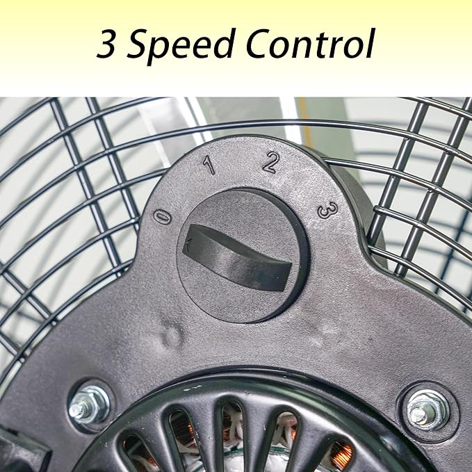 HiCFM 20" Tilting Pedestal Fan, 4300 CFM High Velocity 3-Speed Standing Fan with 1/5 HP Powerful Motor for Commercial, Industrial, Warehouse, Garage, Workshop - UL Safety Listed, 2 Pack