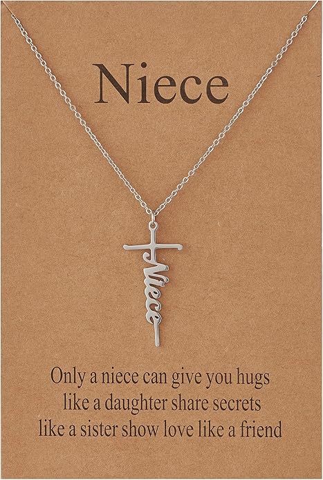 Lcherry Faith Cross Pendant Necklace for Women Religious Christian Jewelry Mother's Day Gifts for Women
