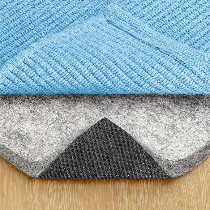 RUGPADUSA - Dual Surface - 6'x9' - 1/2" Thick - Felt + Rubber - Non-Slip Backing Rug Pad - Adds Comfort and Protection - for Hard Surface Floors