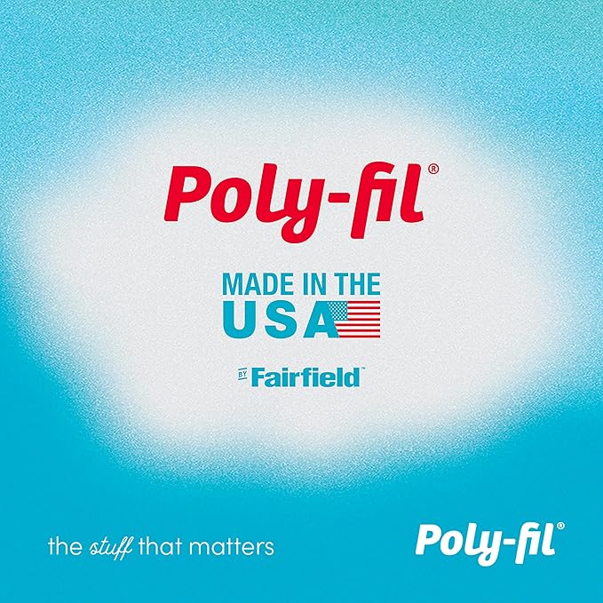 Fairfield The Original Poly-Fil, Premium Polyester Fiber Fill, Soft Pillow Stuffing, Stuffing for Stuffed Animals, Toys, Cloud Decorations, and More, Machine-Washable Poly-Fil Fiber Fill, 6.5 lbs. Box