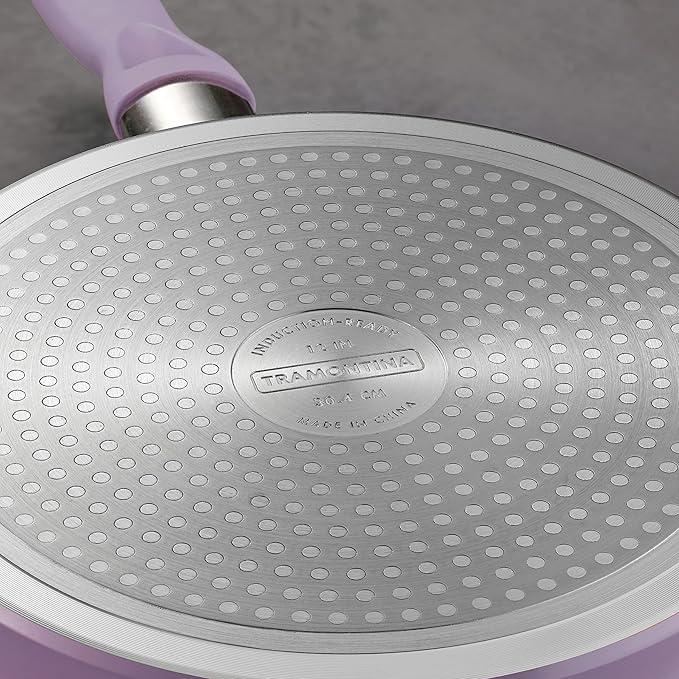 Tramontina Solara 10 & 12-Inch Ceramic Non Stick Frying Pan Set, Heavy-Gauge Aluminum Skillet with Nonstick Coating, Dishwasher and Oven Safe (Purple, 2-Pack)