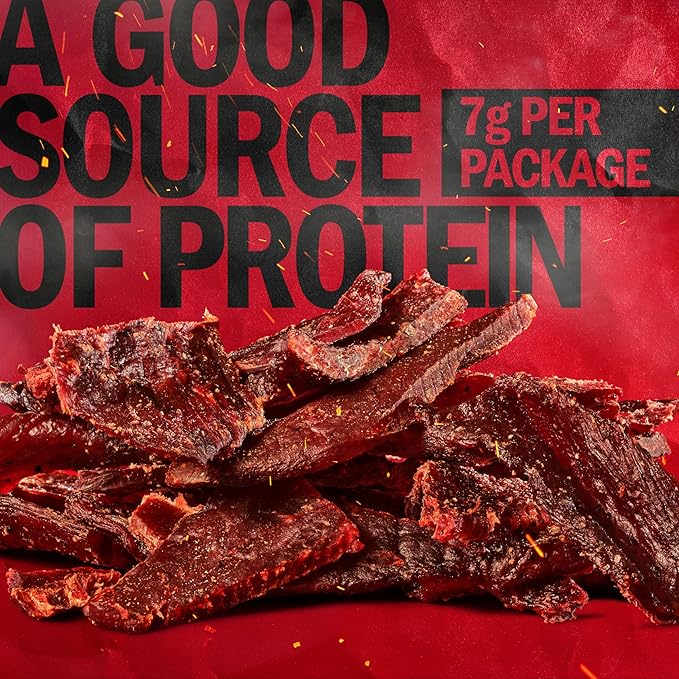 Jack Link's Beef Jerky, Original, Multipack Bags – Flavorful Meat Snacks for Lunches, Ready to Eat Protein Snacks, Individual Packs - 7g of Protein, Made with 100% Beef – 0.625 Oz (Pack of 5)