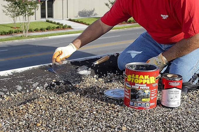 Leak Stopper Rubber Flexx Liquid Rubber Coating - Seal & Waterproof Protection – for Boats, Roof, Tents, Machinery, Buildings, Interior, Exterior – 1 Quart Black