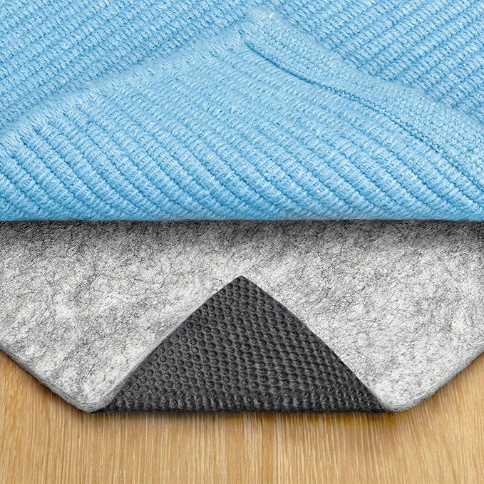 RUGPADUSA - Dual Surface - 9'10" x 13'10" - 1/8" Thick - Felt + Rubber - Non-Slip Backing Rug Pad - Adds Low-Profile Comfort and Protection