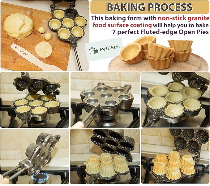 Mini Muffins Open Pies Cookie Maker Non-stick coating granite stone Cookies Pastry