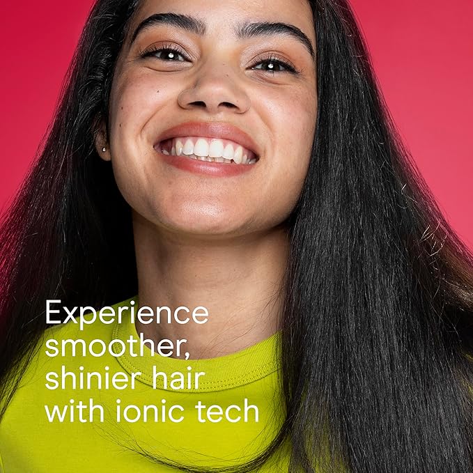 Infiniti PRO CONAIR Tension Control Straightening Brush, Heated Hair Straightener Brush with Tension Control Holds Hair in Place, Ionic Technology Adds Shine and Reduces Frizz, Gray