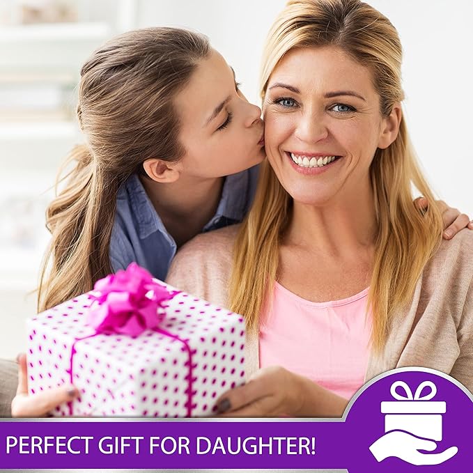 Hexagram Mothers Day Gifts for Daughter, 14oz Mug, Daughter Gift from Mom, Gift for Daughters from Mothers Day, 18/8 Stainless Steel Mug