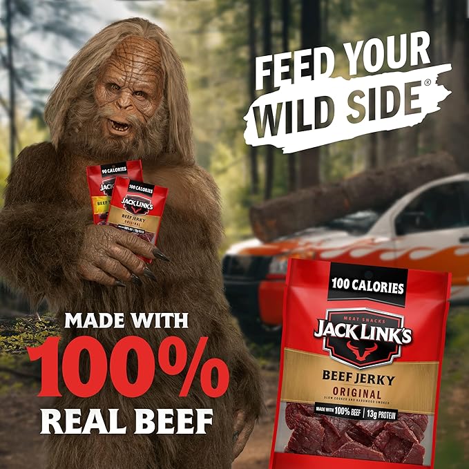 Jack Link's Beef Jerky Variety Pack Gift Basket - 15 Pack - Assorted Jerky, Steaks, and Meat Sticks - Ready to Eat Protein Snacks - Made with 100% Real Beef - Valentine's Day Gift for Him