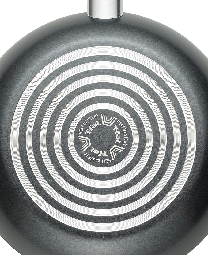 T-fal Initiatives Nonstick Cookware Set 18 Piece, Oven Broiler Safe 350F, Kitchen Cooking Set w/Fry Pans, Saucepans, Stockpots, Skillet, Spoons, Lids Pots and Pans Set, Dishwasher Safe, Stone Grey
