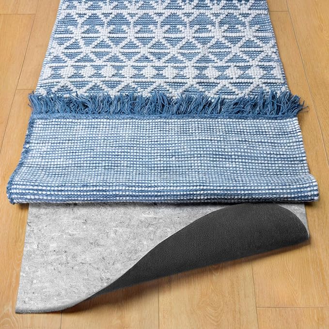 RUGPADUSA - Dual Surface - 2'6" x 9' - 1/4" Thick - Felt + Rubber - Non-Slip Backing Rug Pad - Safe for All Floors