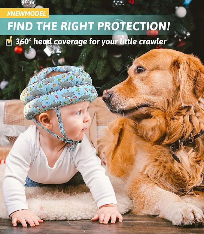 Simply Kids Baby Helmet for Crawling Walking I Baby Head Protector No Bumps and Soft Cushion Infant Baby Safety Headguard for Learning to Walk I Toddler Helmets 1-2 Years Old, 6-12 Months