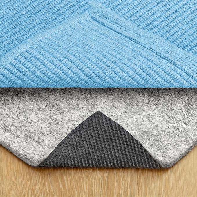 RUGPADUSA - Dual Surface - 5'10" x 8'10" - 1/4" Thick - Felt + Rubber - Non-Slip Backing Rug Pad - Safe for All Floors