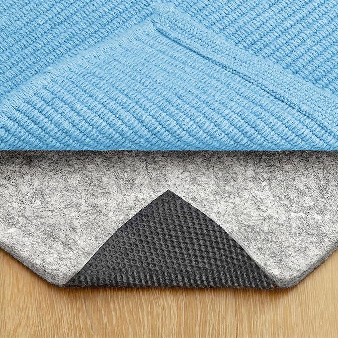 RUGPADUSA - Dual Surface - 6'10" x 8'10" - 1/4" Thick - Felt + Rubber - Non-Slip Backing Rug Pad - Safe for All Floors