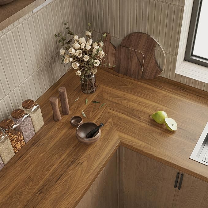 COSNIGHT Wood Grain Contact Paper, Vintage Peel and Stick Wallpaper 15.7''x196'', Removable Natural Matte Wall Paper for Countertops, Cabinets and Drawers