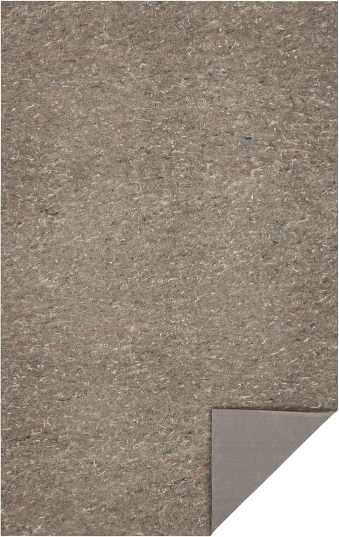 Mohawk Home Non Slip Rug Pad 9' x 12' - 3/8" Thick Felt + Latex Rubber Gripper - Dual Surface Cushion for Hardwood, Carpet, Tile Floors, Made in USA