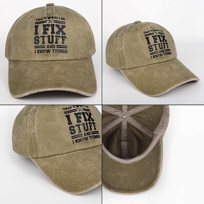 Cotton Baseball Cap Adjustable Mens Gifts Ideas for Birthday