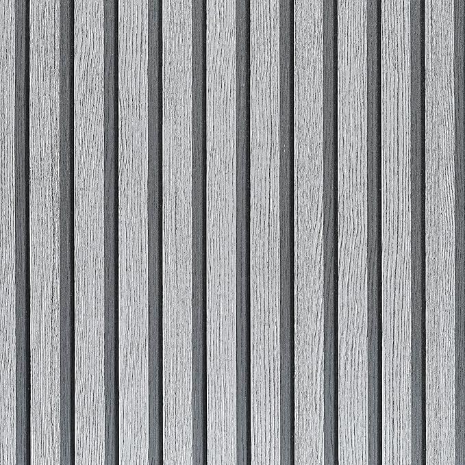 Peel and Stick Wood Slat Wall Panels - 17.5" x 100" Gray Self-Adhesive Wallpaper Roll, 3D Textured Accent Wall Decor for Bedroom, Living Room, Office, Easy DIY Removable Covering