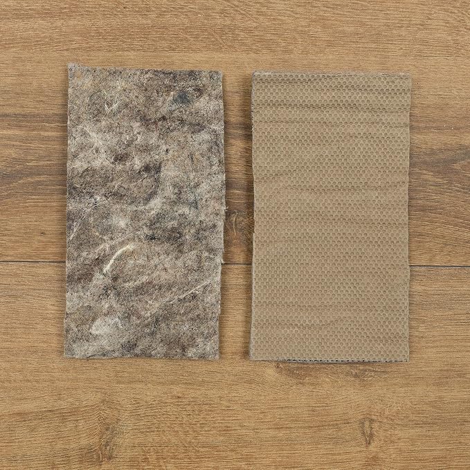 Mohawk Home Non Slip Rug Pad 2' 6" x 4' - 1/2" Thick Felt + Latex Rubber Gripper - Dual Surface Cushion for Hardwood, Carpet, Tile Floors, Made in USA