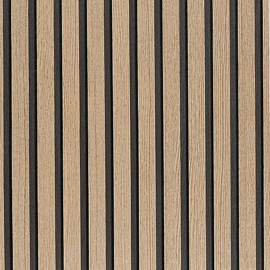 Wood Slat Wallpaper Peel and Stick - 35.4'' x 120'' Self Adhesive Contact Paper for Walls Wood Panels for Wall, Wall Panel, Peel and Stick for Easy DIY Wall Decor (Brown)