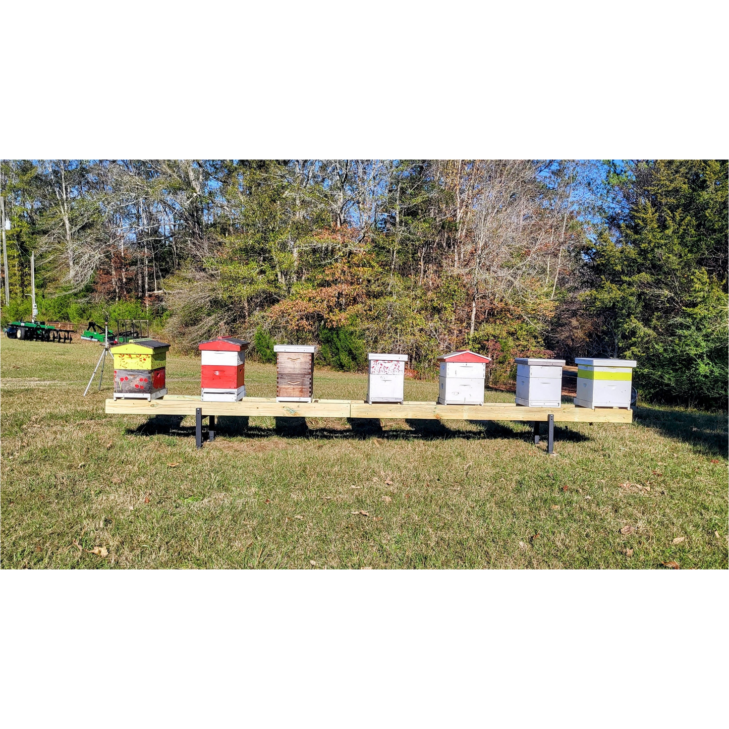 Metal Hive Stand with Adjustable Legs