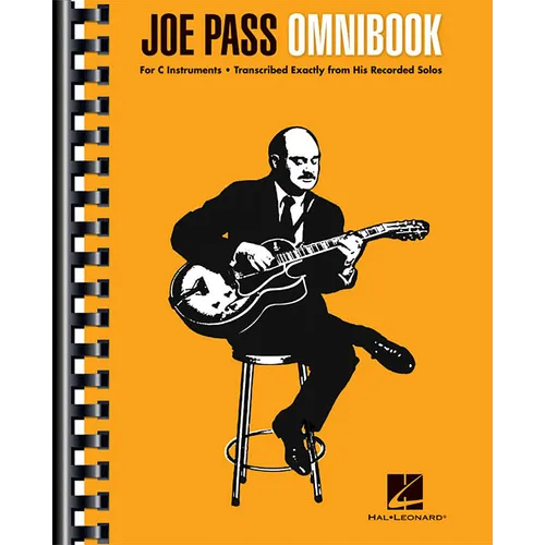 Joe Pass Omnibook Jazz Guitar Solos for C Instruments 33 Transcriptions with Standard Notation and Guitar Tablature Sheet Music for Improvisation and - Paperback