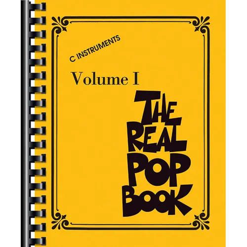 The Real Pop Book - Volume 1 C Instruments 200+ Popular Songs for Piano Guitar and Voice Fake Book with Comb Binding for Easy Use Hal Leonard - Paperback