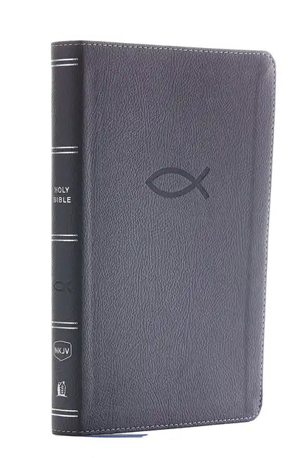 Nkjv, Thinline Bible Youth Edition, Leathersoft, Gray, Red Letter Edition, Comfort Print - Imitation Leather
