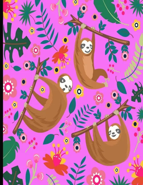 This Is My Super Cute Sloth Puzzle Book: Pink Cover Sloth Puzzle Book With 110 Pages. Tic Tac Toe, Hangman, 4 In A Row & Dots And Boxes Activities Boo - Paperback
