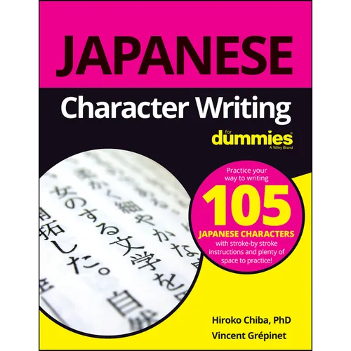 Japanese Character Writing for Dummies - Paperback