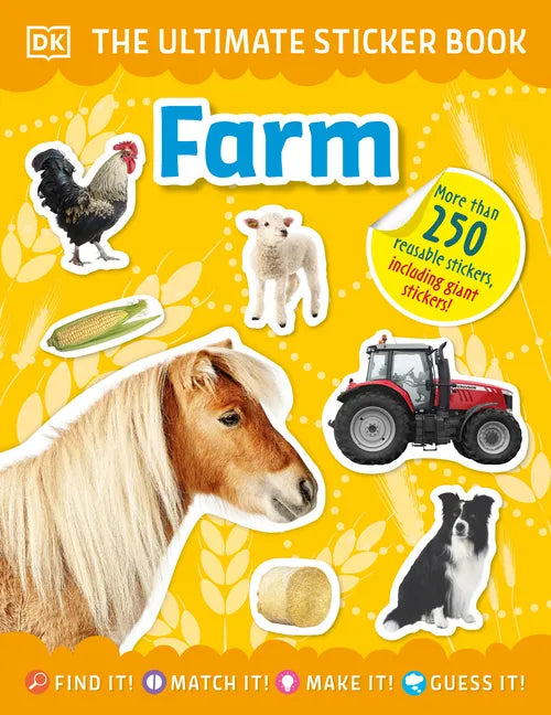 The Ultimate Sticker Book Farm - Paperback