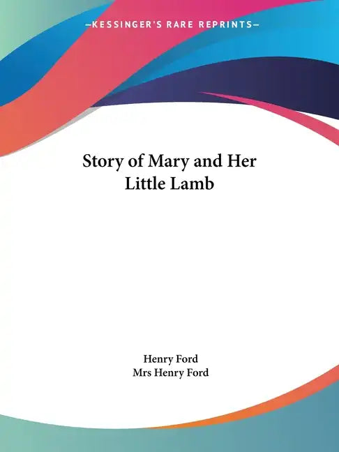 Story of Mary and Her Little Lamb - Paperback