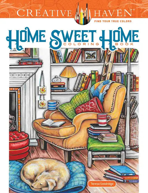 Creative Haven Home Sweet Home Coloring Book - Paperback