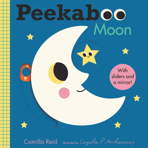 Peekaboo: Moon: (An Interactive Board Book for Babies & Toddlers with Mirror & Sliders to Push, Pull, or Turn. Cute Artwork Includes a Clock, Light, T - Board Book
