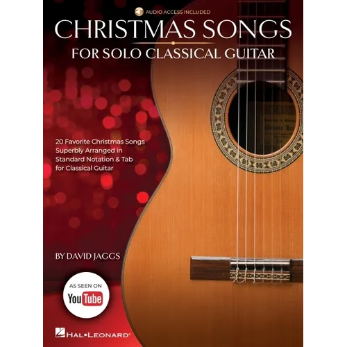 Christmas Songs for Solo Classical Guitar Book/Online Audio - Paperback