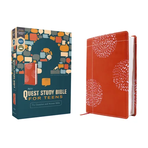 Niv, Quest Study Bible for Teens, Leathersoft, Coral, Comfort Print: The Question and Answer Bible - Imitation Leather