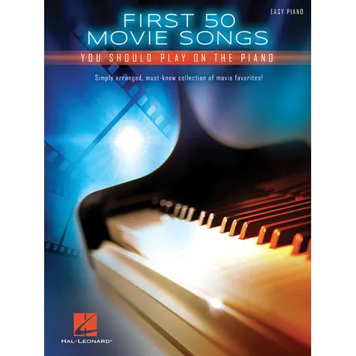 First 50 Movie Songs You Should Play on the Piano - Paperback